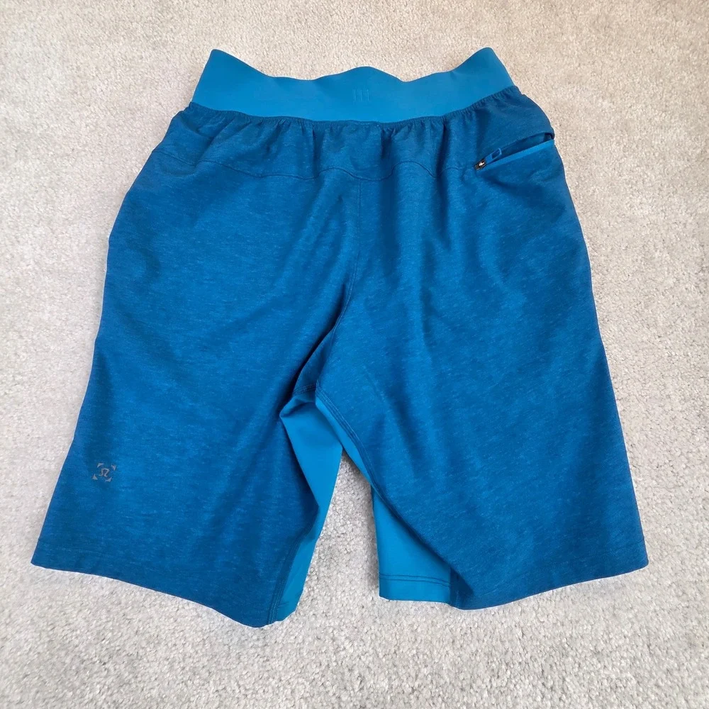Lululemon License To Train Shorts Mens XS Blue Heathered Athletic Gym LM7AWSS